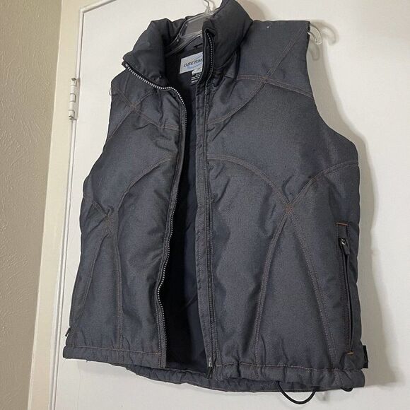 Obermeyer Winter puffer blue goose down vest women size 6 - Picture 4 of 6